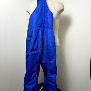 Head Blue Women's Ski Bibs Sz S-M Nylon Snow Pants Adjustable Strap Snowsuit VTG